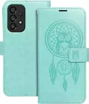 Forcell Oem MEZZO Book dėklas skirtas Samsung Galaxy A22 5G dreamcatcher žalios spalvos