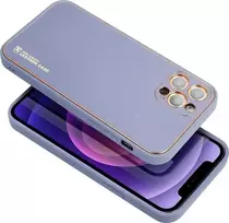 Dėklas telefonui Forcell LEATHER skirtas iPhone 12 Pro Max, mėlyna