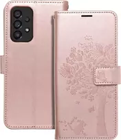 Oem MEZZO Book dėklas skirtas Samsung Galaxy A53 5G medžio rose auksinis