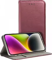 Oem SMART MAGNETO Book dėklas skirtas Xiaomi Redmi Note 12 Pro 5G burgundy