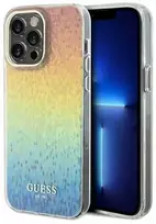 Apple iPhone 13 Pro Guess dėklas IML Faceted Mirror Disco Iridescent (GUHCP13LHDECMI) įvairiaspalvis