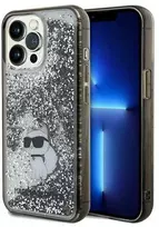 Apple iPhone 13 Pro Karl Lagerfeld dėklas Liquid Glitter Choupette (KLHCP13LLKCNSK) skaidrus