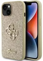 Dėklas GUESS GUHCP15MHG4SGD IPHONE 15 PLUS / 14 PLUS 6.7 "GOLD / GOLD HARDCASE GLITTER SCRIPT BIG 4G