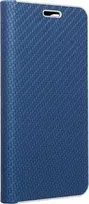 Dėklas Oem LUNA Book Carbon skirtas Samsung Galaxy S21 FE mėlynos spalvos