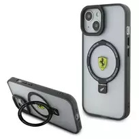 Apple iPhone 14 Plus / 15 Plus Ferrari dėklas Ring Stand 2023 Collection MagSafe (FEHMP15MUSCAH) skaidrus
