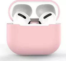 Hurtel AirPods 2 / AirPods 1 silikoninis Soft ausinių dėklas rožinės spalvos
