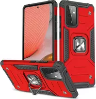 Wozinsky Ring Armor dėklas skirtas Samsung Galaxy A72 4G, raudonas
