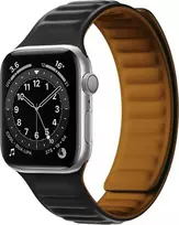 Dėklas Hurtel Magnetic apyrankė laikrodžiui Apple Watch 7/8/9 41mm Magnetic Wristband Bracelet Bracelet juodos spalvos