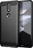 Hurtel Carbon dėklas skirtas Nokia 2.4, juodas