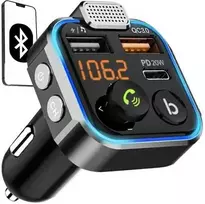 FM Bluetooth siųstuvas USB MP3 įkroviklis su laisvų rankų funkcija