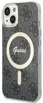 Dėklas Guess GUHMP14MH4STK iPhone 14 Plus/ 15 Plus 6.7" juoda/juodas hardcase 4G MagSafe