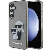 Samsung Galaxy S24 Plus Karl Lagerfeld dėklas Glitter Karl&Choupette (KLHCS24MHNKCTGK) juodos spalvos