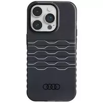 Audi IML MagSafe Dėklas Apple iPhone 14 Pro 6.1″ juodos spalvos hardcase AU-IMLMIP14P-A6/D3-BK