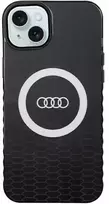 Dėklas Apple iPhone 15 Plus / 14 Plus Audi IML Big Logo MagSafe (AU-IMLMIP15M-Q5/D2-BK) juodos spalvos