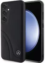 Mercedes Benz Samsung Galaxy S24 Plus Mercedes Odinis Dėklas Curved Stitches (MEHCS24M23RBCSK) juodos spalvos