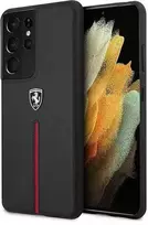 Telefono dėklas Ferrari FEOSIHCS21LBK S21 Ultra G998
