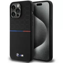 BMW M Silikoninis Pattern MagSafe Apple iPhone 15 Pro Max - dėklas telefonui juodos spalvos
