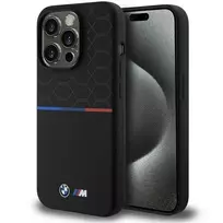 BMW M Silikoninis Pattern MagSafe Apple iPhone 15 Pro - dėklas telefonui juodos spalvos