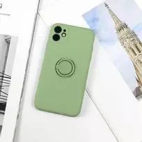 Beline Silikoninis Ring Apple iPhone 12 Pro Max dėklas telefonui žalios spalvos