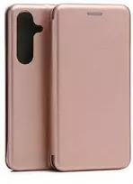 Beline Book Magnetic Samsung Galaxy S24 S921 dėklas telefonui rožinio aukso spalvos