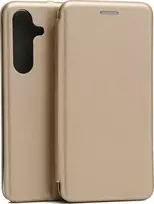 Beline dėklas Book Magnetic Samsung S24 Plus S926 aukso spalvos