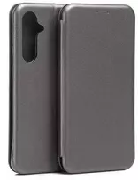 Beline Book Magnetic Samsung Galaxy S23 FE S711 dėklas telefonui plieno spalvos