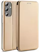 Beline Book Magnetic Samsung Galaxy A04s A047 dėklas telefonui aukso spalvos