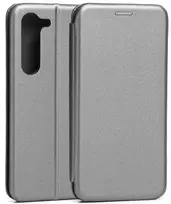 Beline Book Magnetic Sam S23 Plus S916 dėklas telefonui plieno spalvos