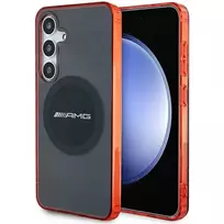 Mercedes Benz Samsung Galaxy S24 AMG dėklas Transparent Bicolor MagSafe (AMHMS24S23HBCK) juodos spalvos