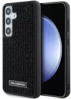 Samsung Galaxy S24 Plus Karl Lagerfeld Dėklas Rhinestone Metal Logo (KLHCS24MHDSPRK) juodos spalvos