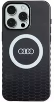 Dėklas Apple iPhone 15 Pro Max Audi IML Big Logo MagSafe (AU-IMLMIP15PM-Q5/D2-BK) juodos spalvos