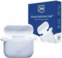 3mk silikoninis AirPods 3 dėklas ausinėms baltos spalvos
