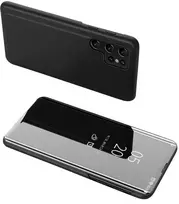 Hurtel Clear View Samsung S24 Ultra atverčiamas – dėklas telefonui juodos spalvos