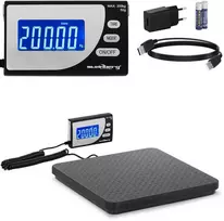 Virtuvinės svarstyklės Steinberg Systems Pramoninės siuntų svarstyklės iki 200 kg / 50 g LCD USB