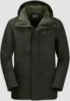 JackWolfskin Vyriška žieminė striukė JACK WOLFSKIN WEST COAST | žalia