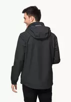 JackWolfskin Vyriška striukė Jack Wolfskin STORMY POINT (softshell) | juodas