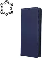 Dėklas Telforceone Natūralios odos „Smart Pro“, skirta „Samsung Galaxy A55 5G“, tamsiai mėlyna