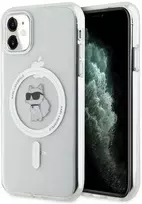 Apple iPhone 11 Karl Lagerfeld dėklas IML Choupette MagSafe (KLHMN61HFCCNOT) skaidrus