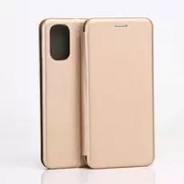 Beline knygos tipo magnetinis dėklas Moto E32/E32s auksinis