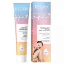 „Eveline Cosmetics Sensitive Epil“ švelnus kremas visapusiškam plaukų šalinimui, 125 ml