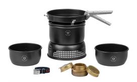 Stovyklavimo rinkinys su alkoholiniu viryklė Trangia Stove 37-5 UL\/BL, juodas