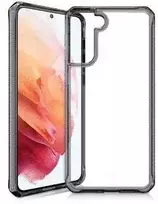 ITSKINS HYBRID CLEAR dėklas, skirtas „Galaxy S21 4G / 5G®“. Juodas ir skaidrus.