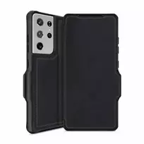 ITSKINS HYBRID // FOLIO, Dėklas, Samsung, Galaxy S21 Ultra, Juodas