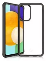 ITSKINS FERONIABIO PURE dėklas, skirtas „Samsung Galaxy A52s 5G / A52 4G / 5G®“. Juodas ir skaidrus.