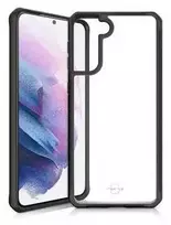 ITSKINS FERONIABIO PURE dėklas, skirtas „Samsung Galaxy S21 + 4G / 5G®“. Juodas ir skaidrus.