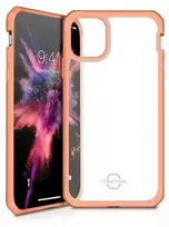 ITSKINS HYBRID SOLID dėklas, skirtas iPhone 11 Pro / XS / X®. Koralų spalvos ir skaidrus.
