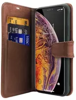 ITSKINS APXP-BOOKC-BROW, Dėklas, Apple, iPhone XS Max, 16,5 cm (6,5"), Juodas