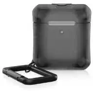ITSKINS SPECTRUM FROST dėklas, skirtas „AirPods®“ (1-os ir 2-os kartos). Juodas.