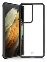 ITSKINS FERONIABIO PURE dėklas, skirtas „Samsung Galaxy S21 Ultra 4G / 5G®“. Juodas ir skaidrus.