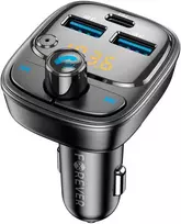 Forever FM moduliatorius Bluetooth 2 x USB-A 1 x USB-C PD 30W TR-370 juodos spalvos